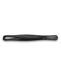 Pinza de depilar cangrejo negra 9 cm