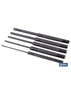 CONJUNTO 5 PCS BOTADOR CILÍNDRICO LARGO 3-10 MM