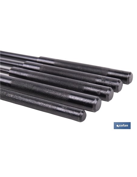 CONJUNTO 5 PCS BOTADOR CILÍNDRICO LARGO 3-10 MM