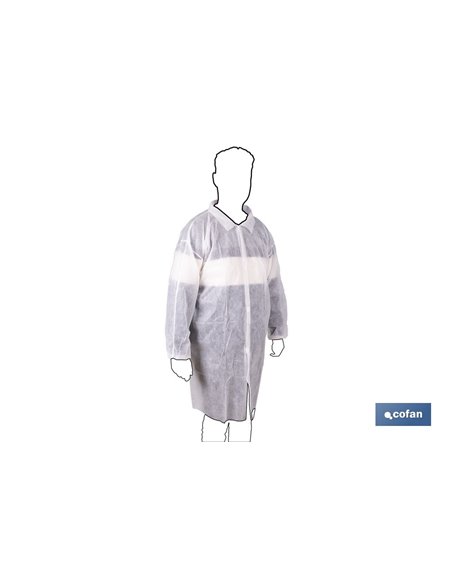 BATA BLANCA DESECHABLE DE PP TALLA ÚNICA