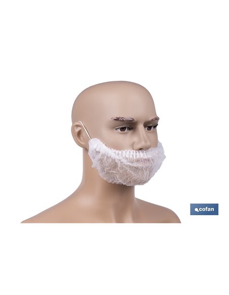 CUBREBARBA DESECHABLE DE PP 100 UDS.