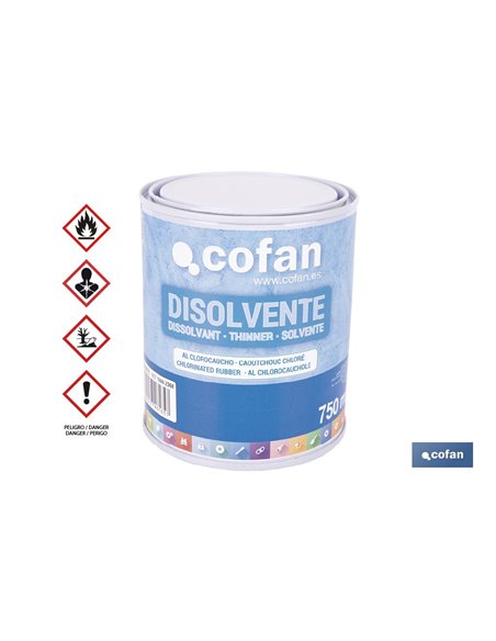 DISOLVENTE CLOROCAUCHO 750 ML