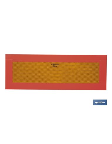 PLACA V-6 PARA VEHICULOS LARGOS 565X200MM.