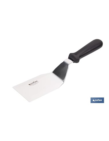 ESPÁTULA ACODADA INOXIDABLE PARA BARBACOA 27,5 X 7,5 CM