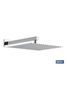 CONJUNTO DE DUCHA EMPOTRADA MONOMANDO CUADRADA CROMADA 2