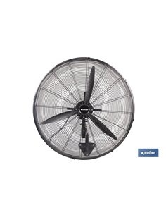 VENTILADOR INDUSTRIAL DE PARED NEGRO Ø75 CM 200 W