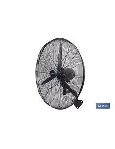 VENTILADOR INDUSTRIAL DE PARED NEGRO Ø75 CM 200 W 2