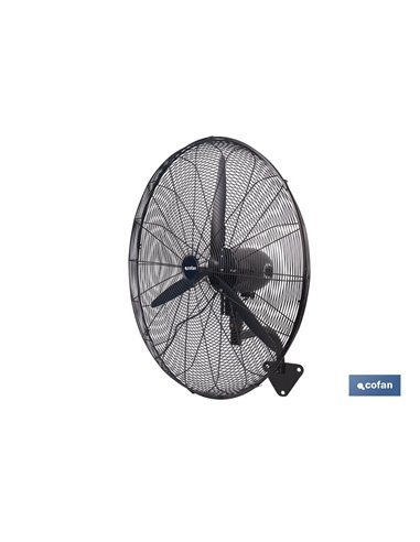 VENTILADOR INDUSTRIAL DE PARED NEGRO Ø75 CM 200 W