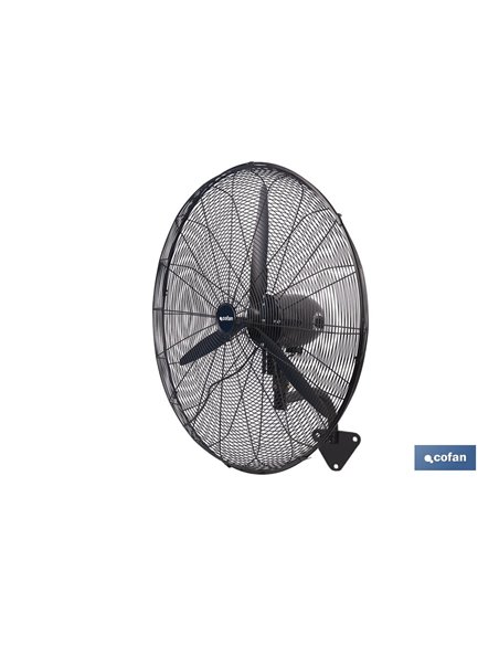 VENTILADOR INDUSTRIAL DE PARED NEGRO Ø75 CM 200 W