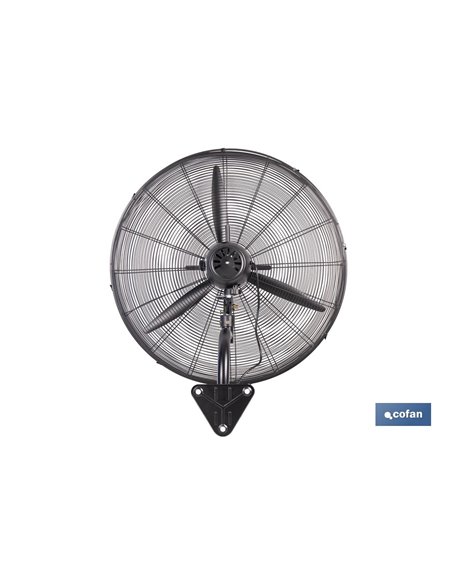 VENTILADOR INDUSTRIAL DE PARED NEGRO Ø75 CM 200 W