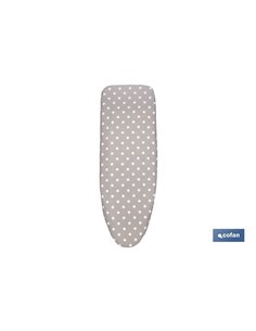 FUNDA ACOLCHADA PARA TABLA DE PLANCHAR 135 X 53 CM  LUNARES