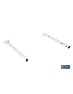 TENDEDERO DE PARED ABATIBLE JUEGO DE DOS SOPORTES LARGO 50,5 CM
