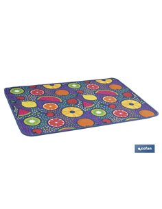 FELPUDO CON ESTAMPADO DIGITAL FRUTAS 50 x 70 CM 2