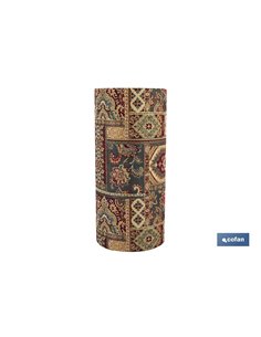 ROLLO DE ALFOMBRA DISEÑO EGIPCIO 50% ALGODÓN  50% POLIÉSTER 50 CM X 15 M 2