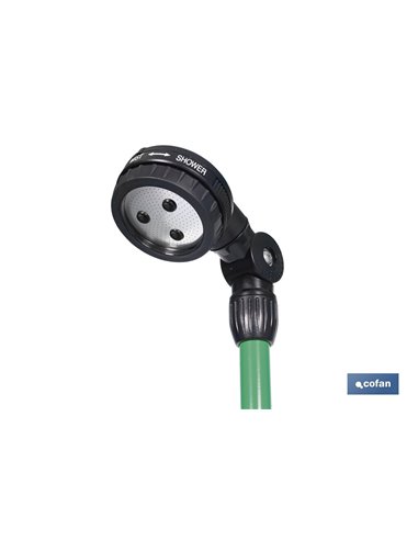 DUCHA DE JARDÍN PORTÁTIL 2 FUNCIONES CON TRÍPODE 162 CM