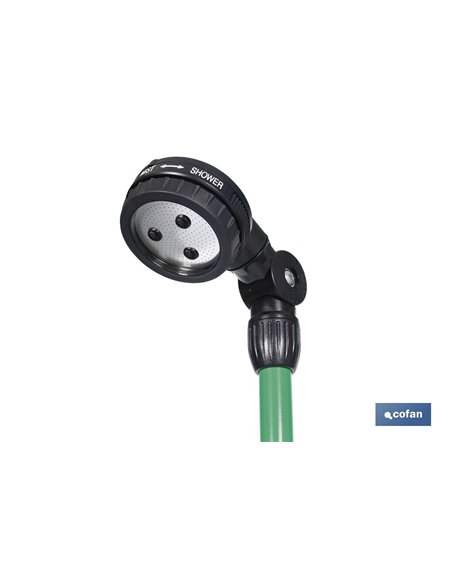 DUCHA DE JARDÍN PORTÁTIL 2 FUNCIONES CON TRÍPODE 162 CM