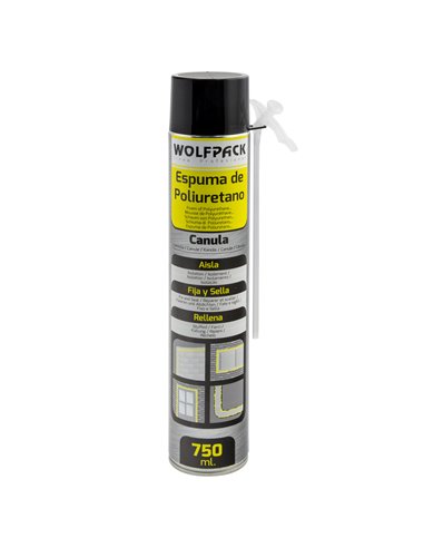 Espuma Poliuretano  750 ml. Con Canula
