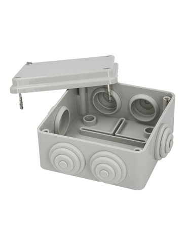 Caja Estanca Superfie Con Tornillos 100 x 100 x 50 mm.