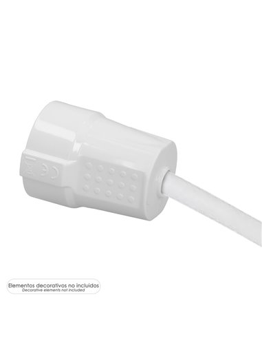 Base Schuko 2 Polos Con Toma Tierra. 16 Amperios Color Blanco