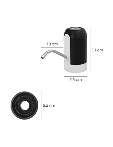 Dispensador De Agua Automático Para Garrafas y Botellas Con Cargador USB Tipo C