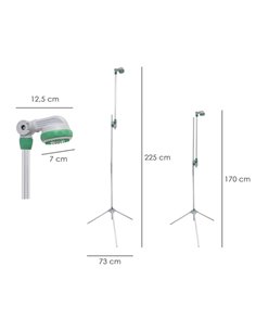 Ducha Jardin Portatil Con Tripode 2