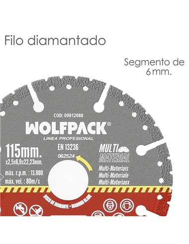 Disco Diamante 115 Mm Multimaterial Total X