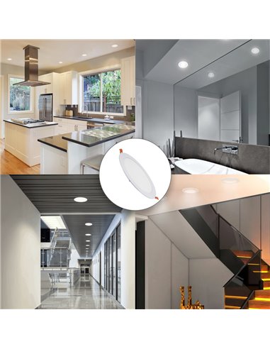 Downlight Led Empotrar 20 Watt 1800 Lumenes 3000K