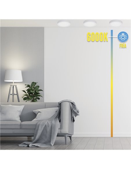 Downlight Superficie Led 20 Watt 1800 Lumenes 6000K