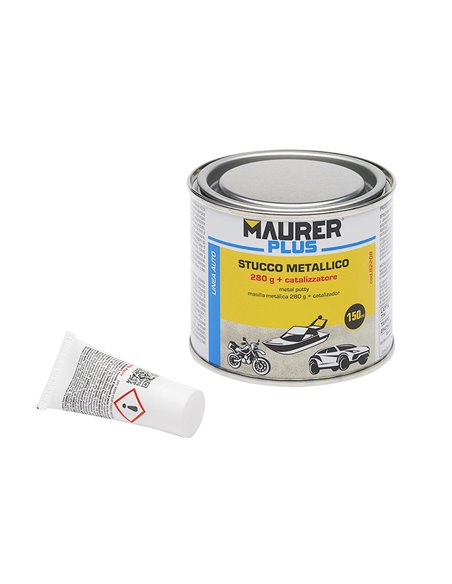 Masilla Reparadora Metales 325 Ml. Con Endurecedor. Masilla Metal, Masilla Reparacion Coches, Masilla Metalica.