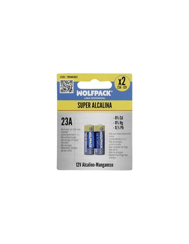 Pila Alcalina 12V - E23A (Blister 2 Piezas)