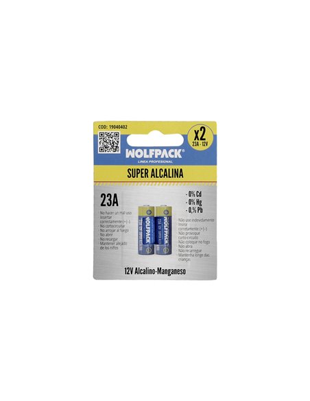 Pila Alcalina 12V - E23A (Blister 2 Piezas)