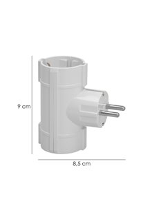 Adaptador Doble Schuko 16 A 250 V. 2