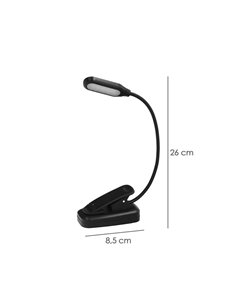 Linterna Led De Mesa, Lectura, Partituras Con Clip A Pilas 2