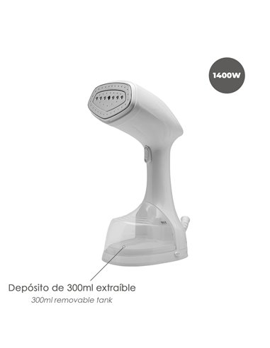 Plancha Vapor Vertical 1200 Watt 300 ml.