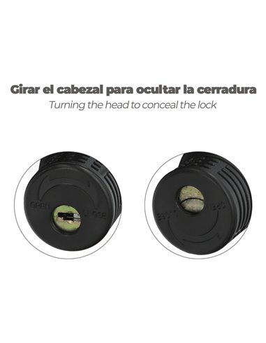 Cable Bicicleta Con Llave 12 mm. x 80 cm.