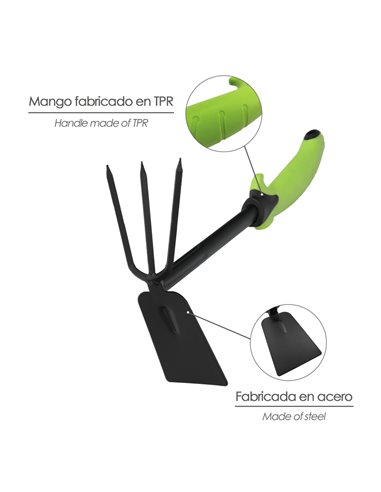 Azada/Rastrillo Jardin Mango TPR