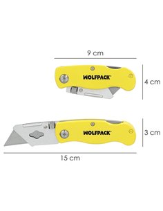 Cutter Plegable Hoja Trapezoidal 155 mm. 2