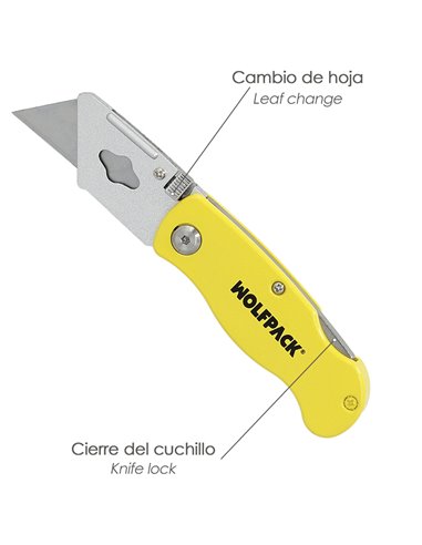 Cutter Plegable Hoja Trapezoidal 155 mm.