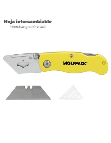 Cutter Plegable Hoja Trapezoidal 155 mm.