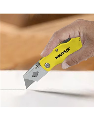 Cutter Plegable Hoja Trapezoidal 155 mm.