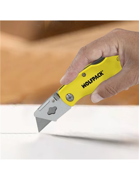 Cutter Plegable Hoja Trapezoidal 155 mm.