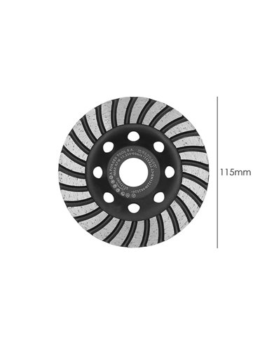 Disco Diamante 115 Mm Para Desbaste Segmentado Turbo