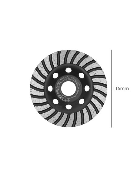 Disco Diamante 115 Mm Para Desbaste Segmentado Turbo