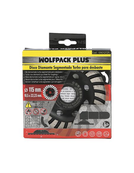 Disco Diamante 115 Mm Para Desbaste Segmentado Turbo