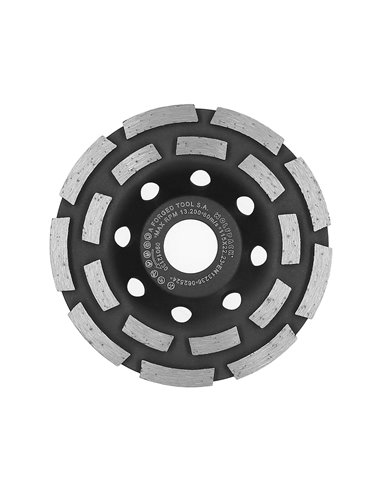 Disco Diamante 115 Mm Doble Corona Segmentado