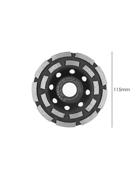 Disco Diamante 115 Mm Doble Corona Segmentado