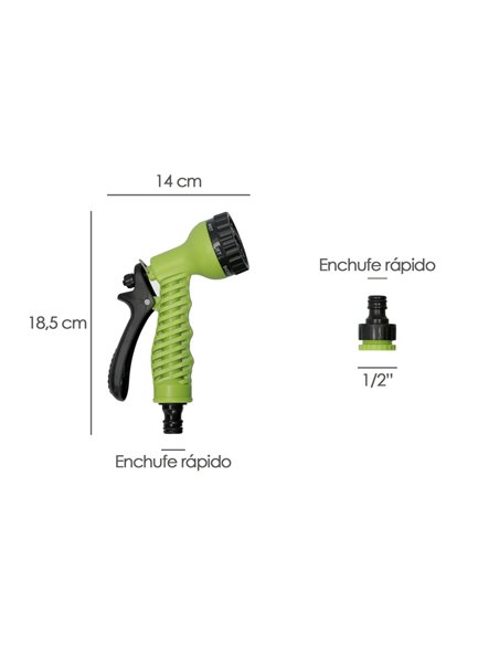 Portamangueras Pared 10 Metros Con Pistola