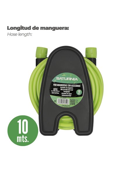 Portamangueras Pared 10 Metros Con Pistola