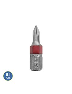 Puntas Largas Destornillador Phillips Nº 0 (2 Piezas). Acero S2 al Cromo Vanadio. Puntas Hexagonales, Destorpuntas, 2