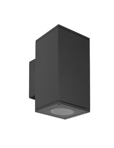 Lampara Aplique Doble GU10 IP65 Negro